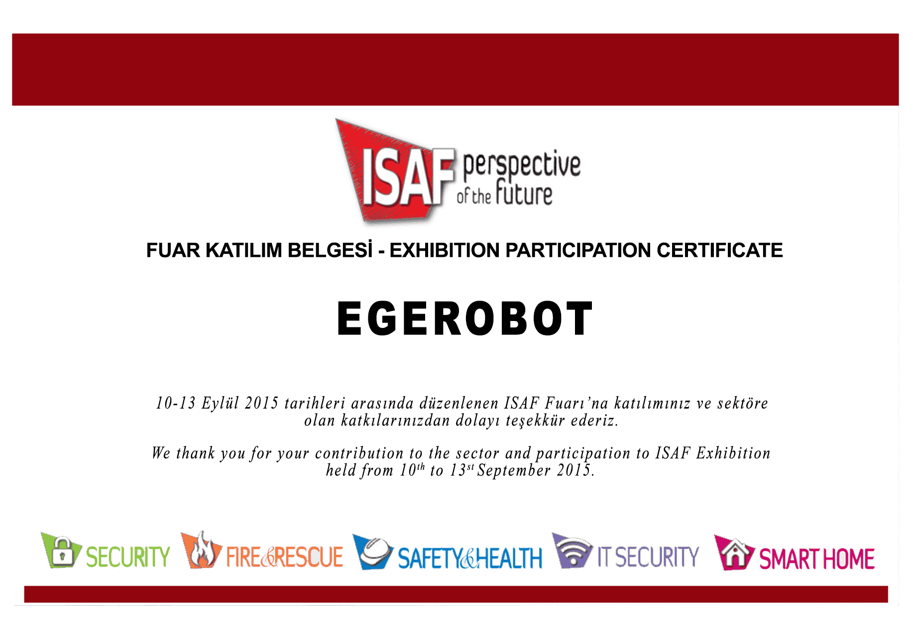 İSAF 2015 FUARI -CERT