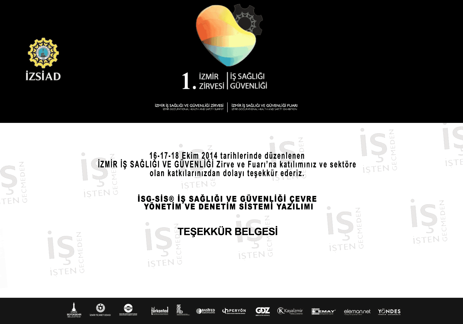 İZMİR İSG ZİRVESİ -CERT