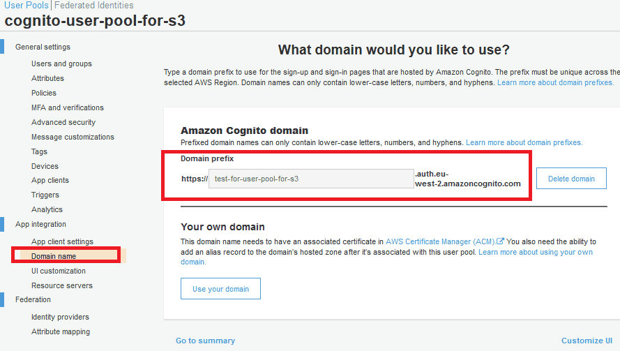 إعداد النطاق